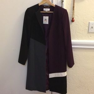 Calvin Klein Color Blocked Suit Jacket